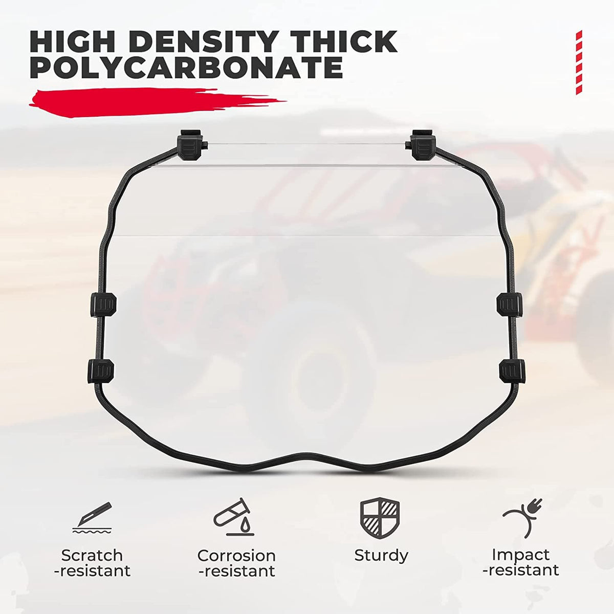 Full Windshield for Can-Am Maverick X3 / X3 MAX – fits Can-Am Maverick X3 MAX (view 4)