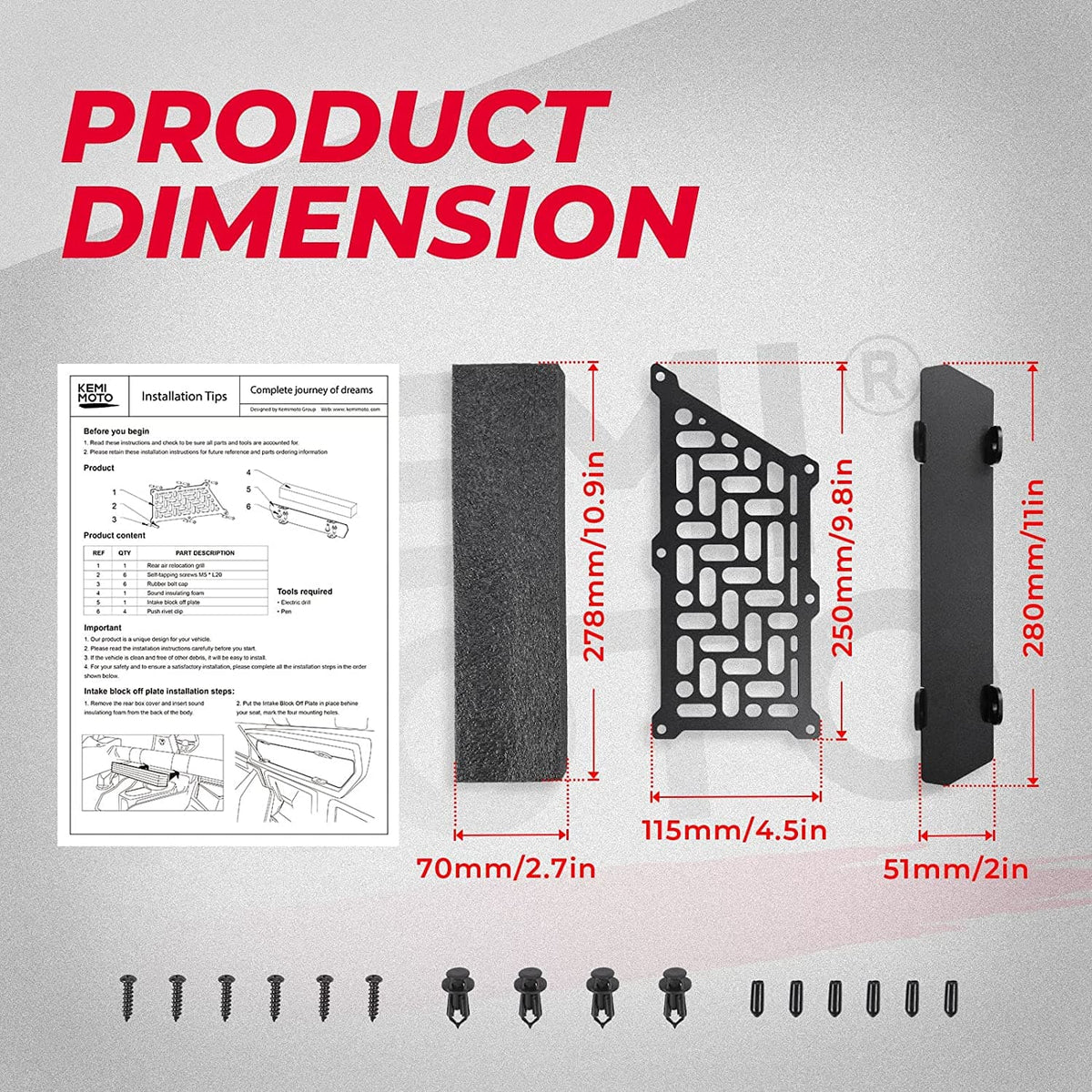 Noise Reduction Kit for Can-Am Maverick X3