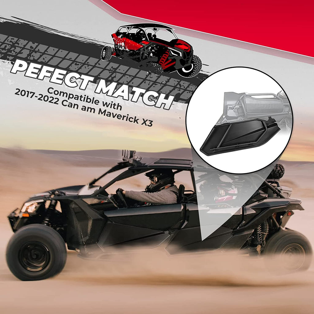 4pcs Lower Doors Panels with Metal Frame for Can-Am Maverick X3 MAX