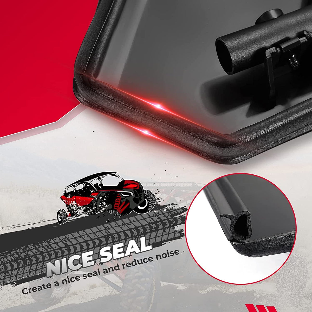 4pcs Lower Doors Panels with Metal Frame for Can-Am Maverick X3 MAX