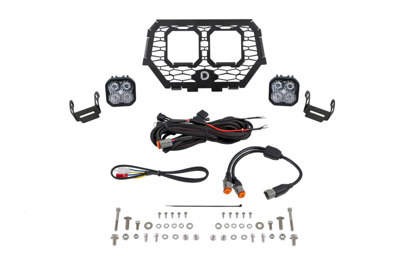 Diode Dynamics 14-18 Polaris RZR XP Stage Series LED Grille Kit - Sport White Combo