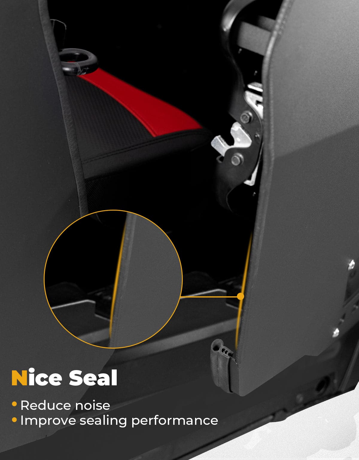 Aluminum Half Door with PC Window for Polaris RZR XP 4 1000 2024-2026 4PCS – fits Polaris RZR XP 4 1000 (2024+) (view 3)
