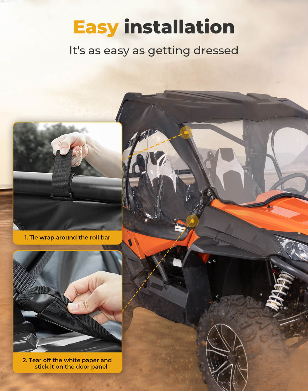 Soft Cab Enclosures for CFMOTO ZFORCE 500 | 800 | 1000