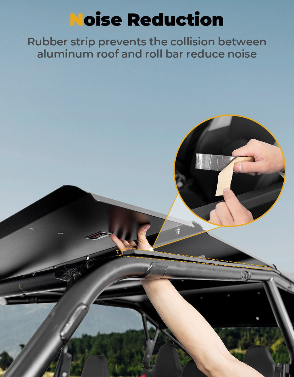 UTV Roof Aluminum Top for Polaris RZR XP 4 1000 2024-2025 – fits Polaris RZR XP 4 1000 (2024+) (view 7)