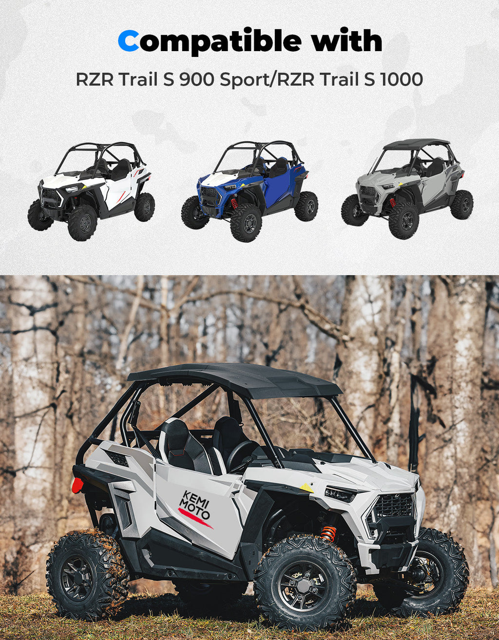 Combination Roof Top for Polaris RZR Trail S 900/ 1000 – fits Polaris RZR Trail S 900 (view 6)