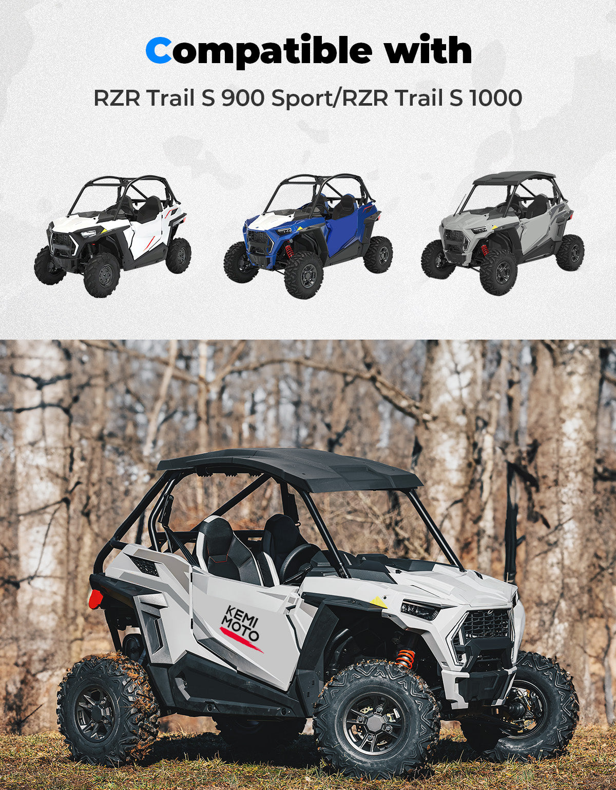 Combination Roof Top for Polaris RZR Trail S 900/ 1000 – fits Polaris RZR Trail S 900 (view 6)