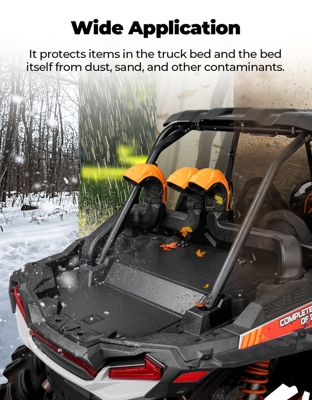 Aluminum UTV Trunk Bed Enclosure for Polaris RZR XP 1000 2014-2023 – fits Polaris RZR XP 1000 (2014-2023) (view 4)