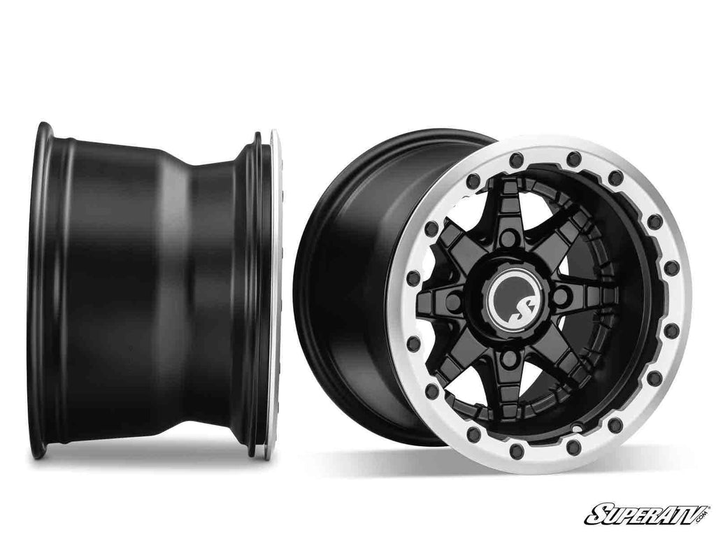 Sticky XT Warrior Tires 34x10x14 on 14x10 Healy Lock Series Beadlock Wheels 4/156 Pattern