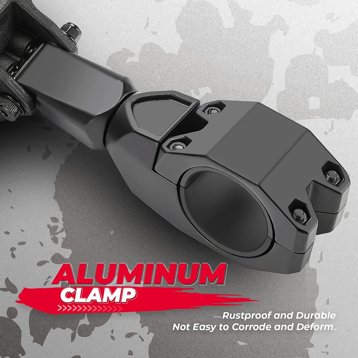 UTV Side View Mirrors for Can Am Maverick X3/ RZR w/ 1.75"-2'' Roll Bar (1 pair)