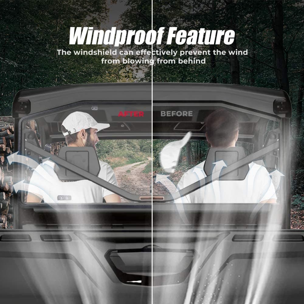 Rear Windshield for Can Am Defender HD 5/8/ 10/ MAX