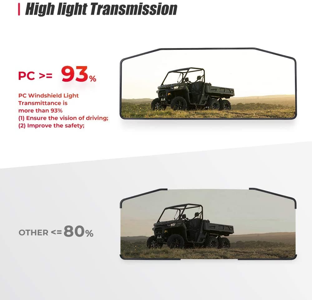 Rear Windshield for Can Am Defender HD 5/8/ 10/ MAX