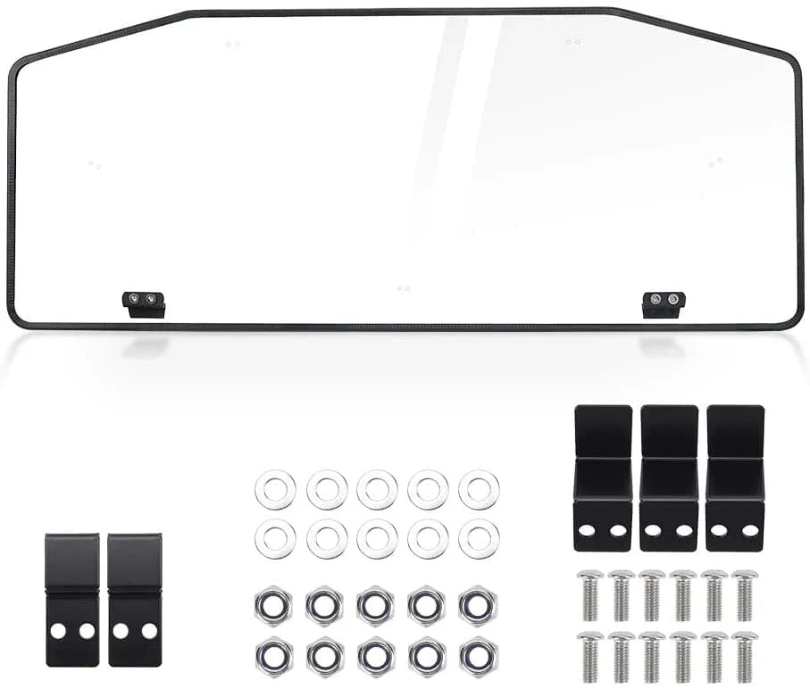 Rear & Front Full Windshield for Can Am Defender HD10|9|8|7|5 2016-2024 – fits Can-Am Defender MAX HD10