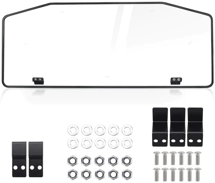 Rear & Front Vented Full Windshield for Can Am Defender – fits Can-Am Defender MAX HD10