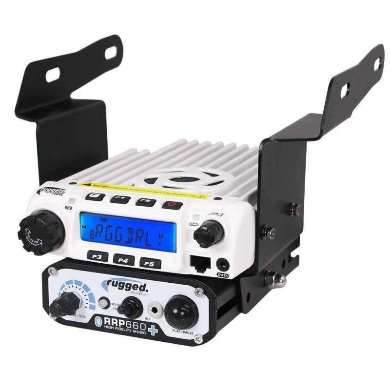 Rugged Radios Polaris RZR 570 800 900 Mount for M1 / G1 / RM60 / GMR45 Radio and Rugged Intercom
