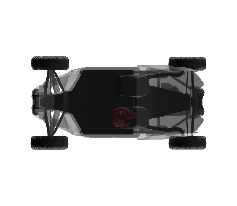 DS18 2018-24 Can-Am Maverick 12in Subwoofer Enclosure Driver Side PSW12.4D Included