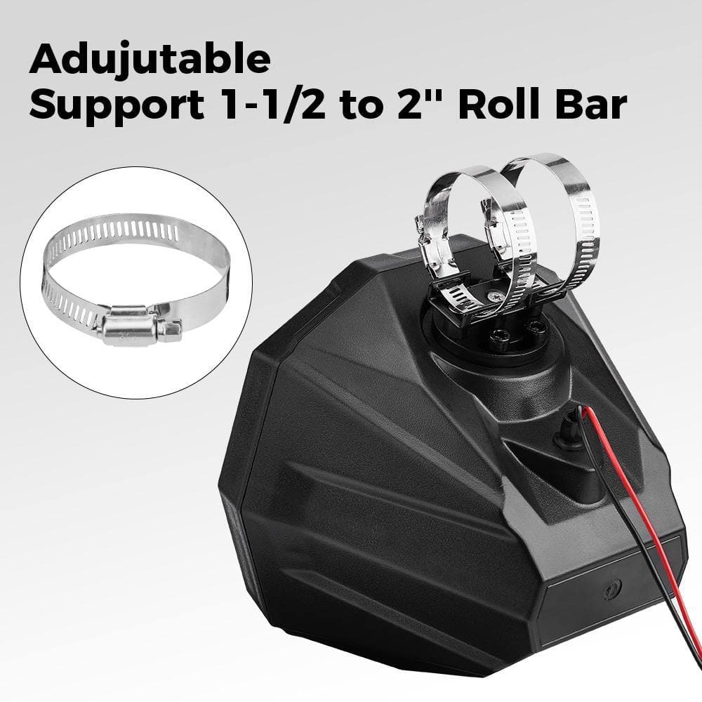 Universal 6.5" Speaker Cage Swivel Pods with 1.75 to 2" Mounting Clamps