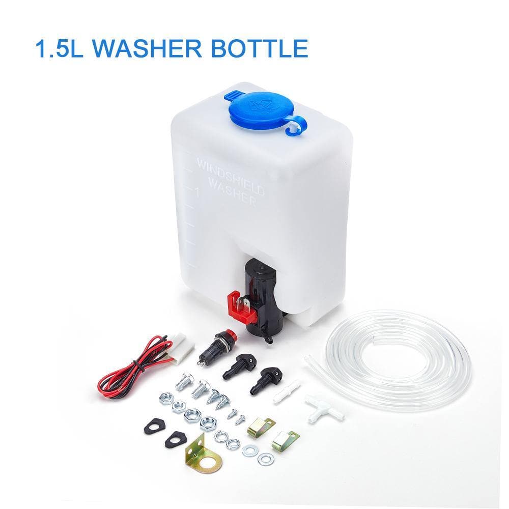 12V Electric Windshield Wiper Washer Kit for Polaris RZR, Ranger, Can-Am