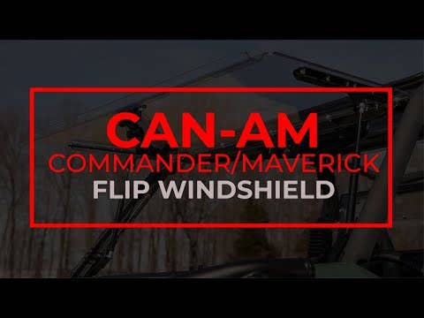 Can-Am Commander Flip Windshield