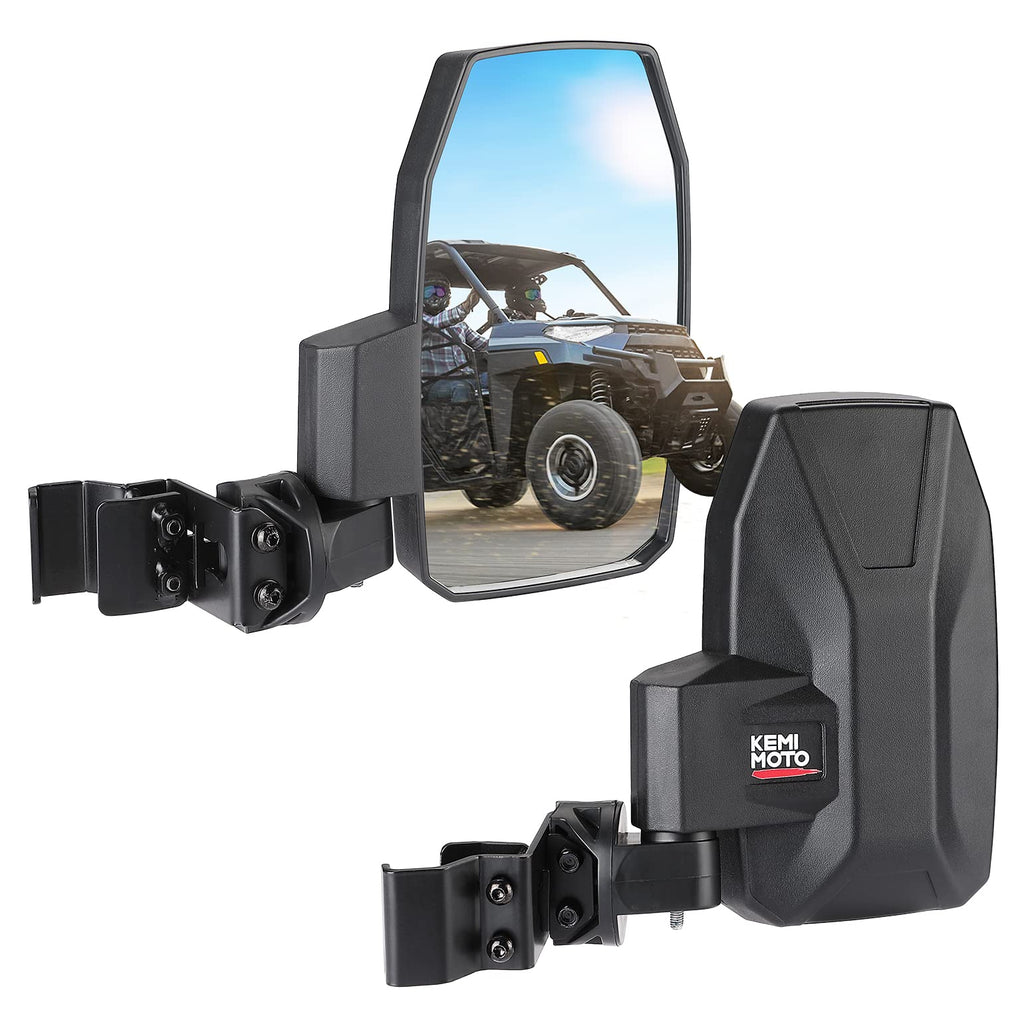 Wider UTV Side Mirrors Pro-Fit for Polaris Ranger XP/ General/ Defender (1 pair)