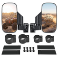 360 Degree Adjustable Side Mirrors for Can Am Maverick X3/ RZR w/ 1.75" -2" Roll Bar(1 pair)