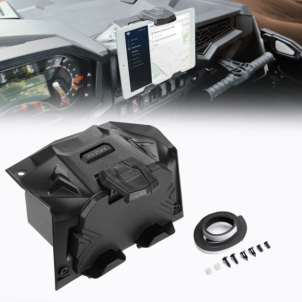 Electric Device GPS Mount Storage Box for Polaris RZR XP 1000/ XP Turbo