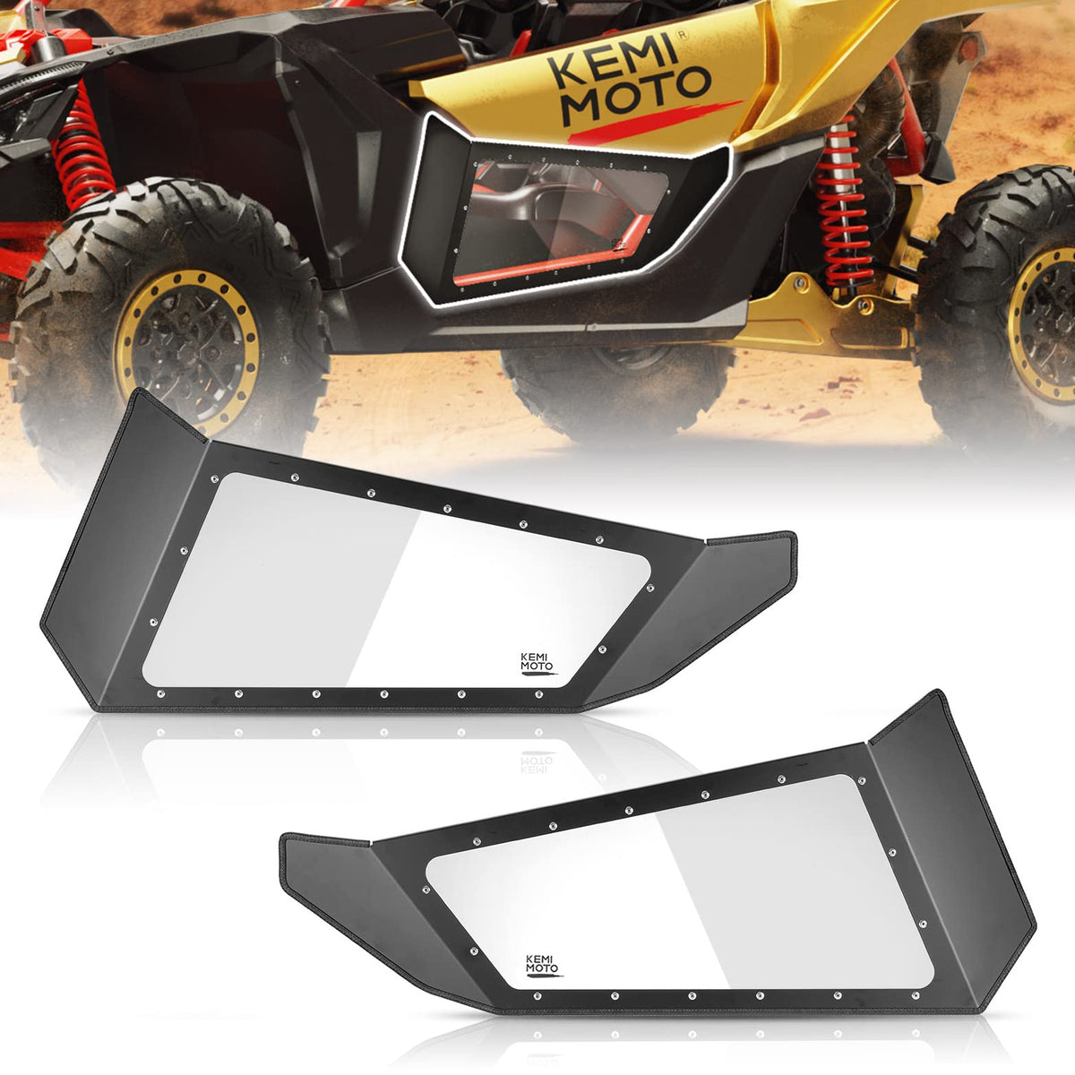 Clear Lower Door Inserts for Can-Am Maverick X3 – fits Can-Am Maverick X3 2-Seat (view 8)