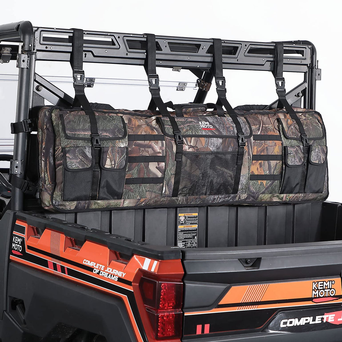 UTV Double Gun Holder Tool Rack Bag for Hunting Gear – fits Polaris Ranger