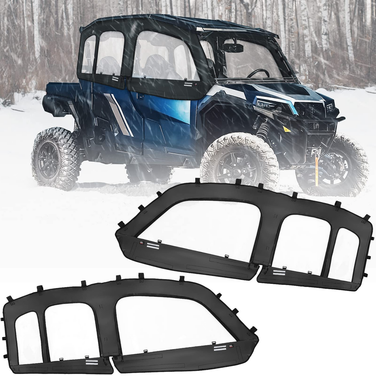 Soft Cab Enclosure Upper Doors for General XP 4 1000 – fits Polaris General