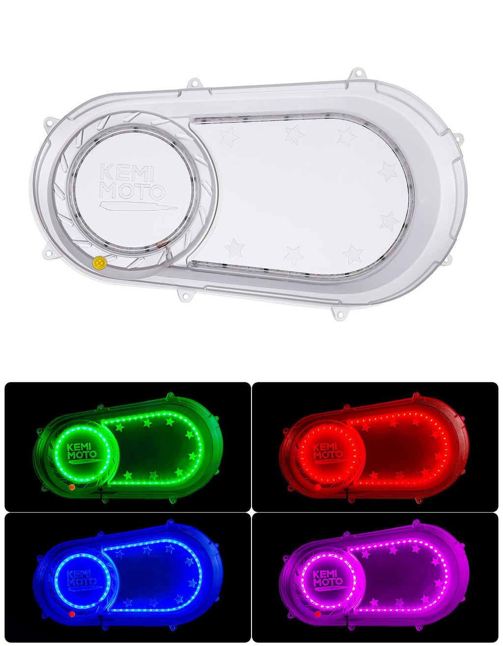 Outer Clutch Cover with RGB Lights for Polaris RZR Ranger (2017-2021) – fits Polaris RZR 570