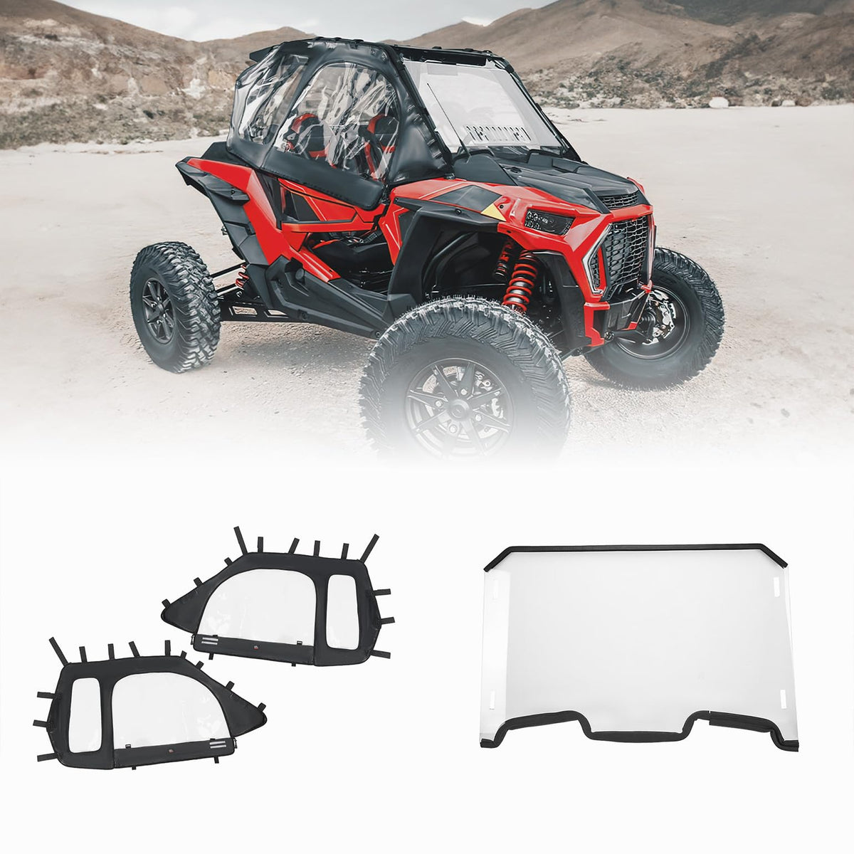 Cab Enclosures Front Windshield for Polaris RZR XP 1000/4 – fits Polaris RZR XP 1000 (2014-2023)