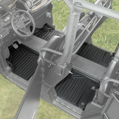 4PCS TPE Floor Mats Anti-Slip for Can-Am Defender Max HD7|8|9|10 – fits Can-Am Defender HD7
