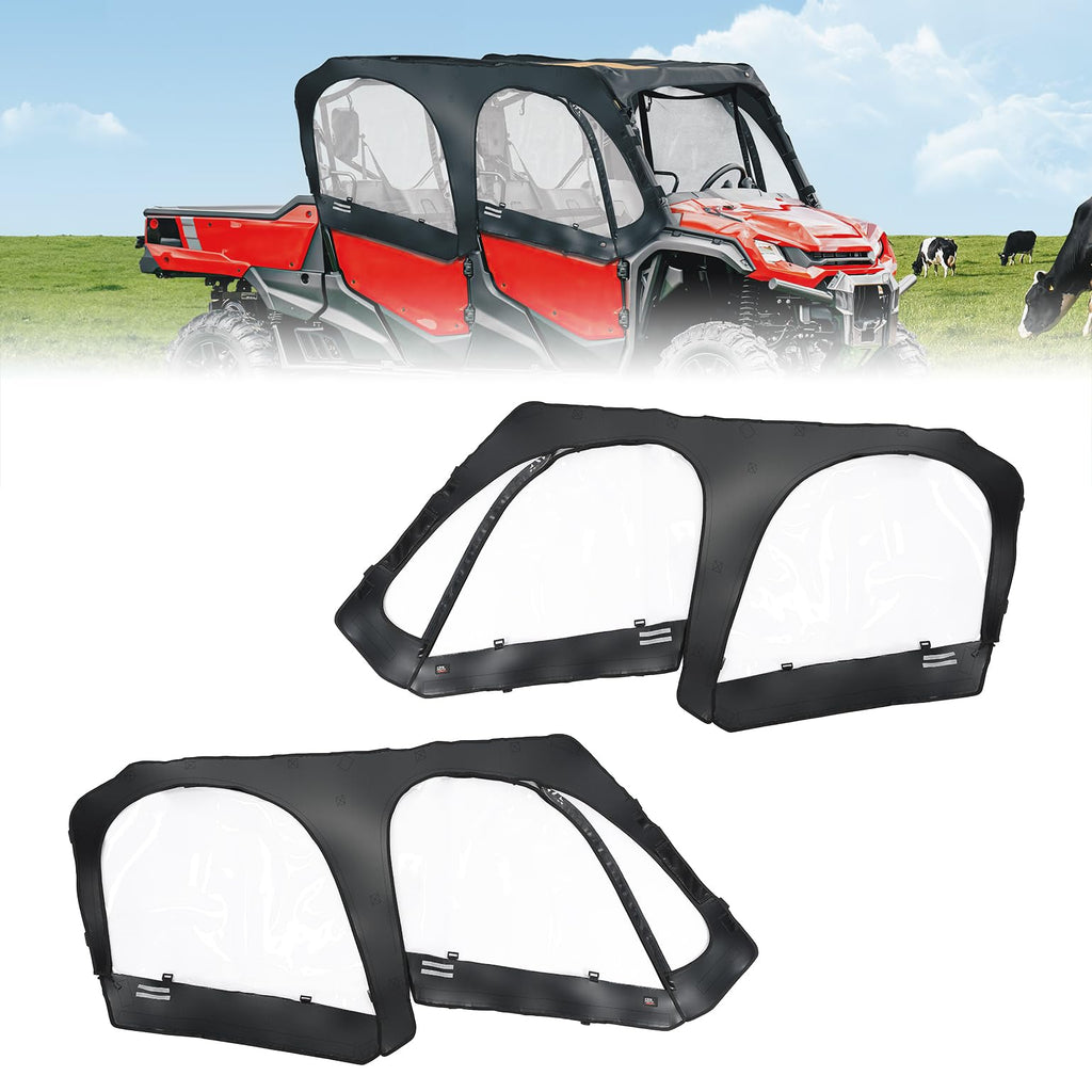 Soft Upper Door Cab Enclosure Set for Honda Pioneer 1000-6 – fits Honda Pioneer 1000-6