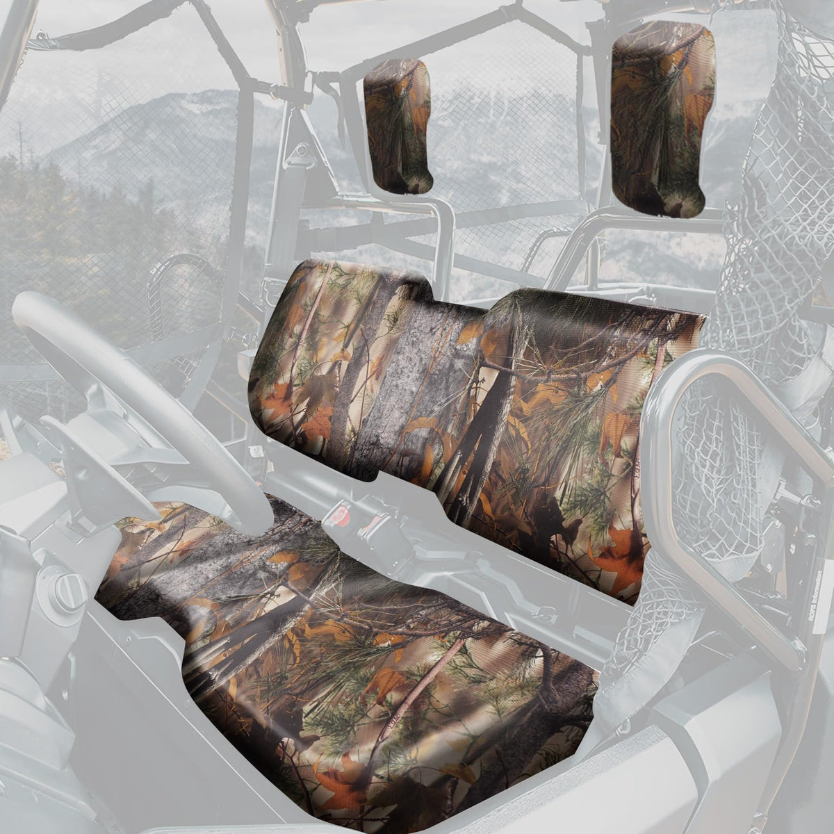 Seat Covers for Honda Pioneer 700 700-4 2014-2024 (Camo)