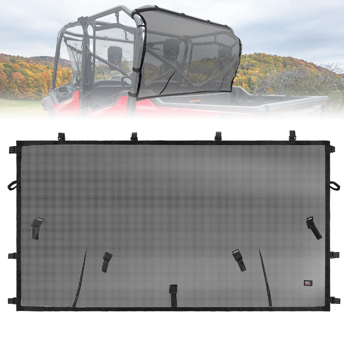 UTV Soft Rear Window Net For Pioneer 1000-6 – fits Honda Pioneer