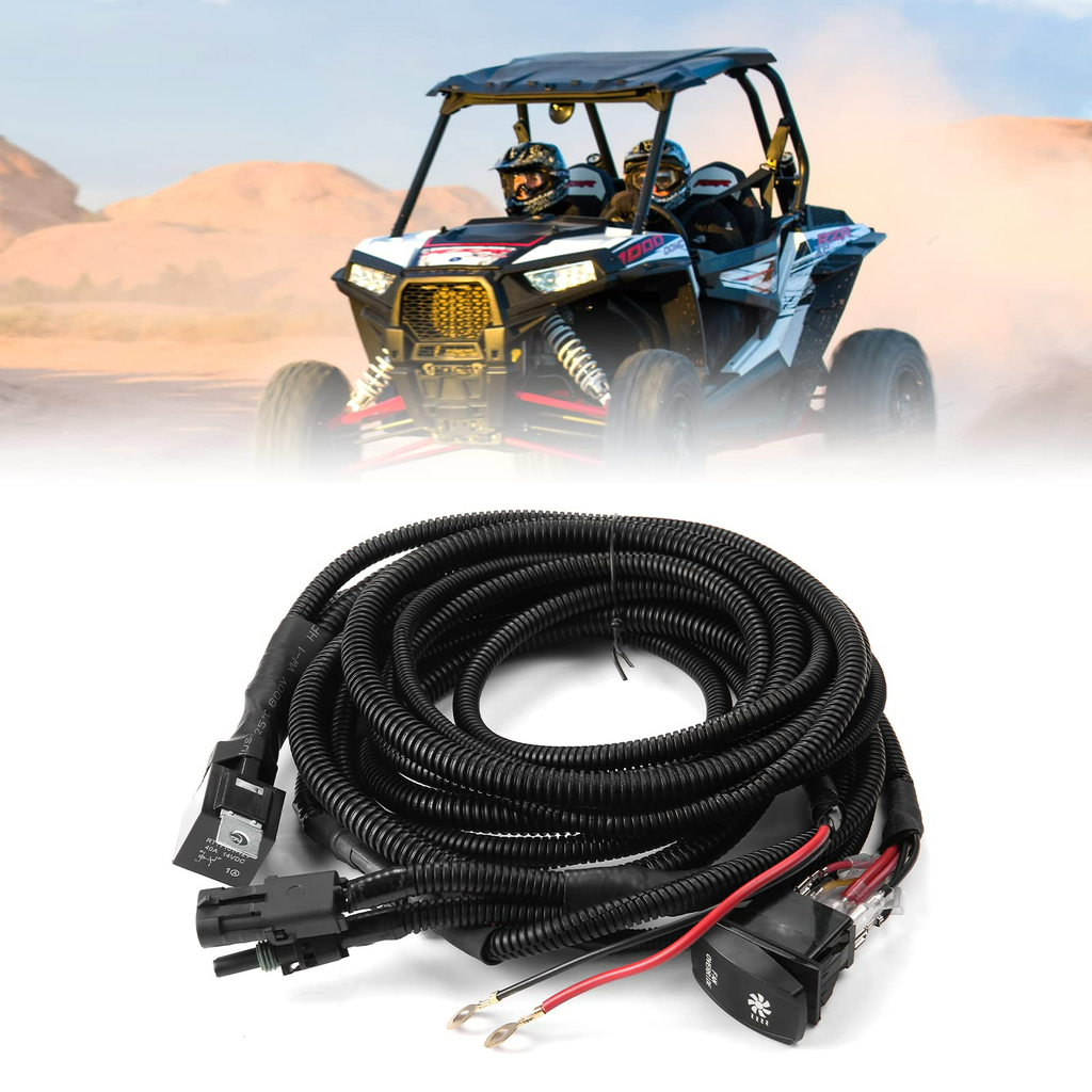 ATV/UTV Fan Override Switch Kit with Relay For Polaris, Can-Am – fits Polaris RZR XP 4 Turbo (view 8)