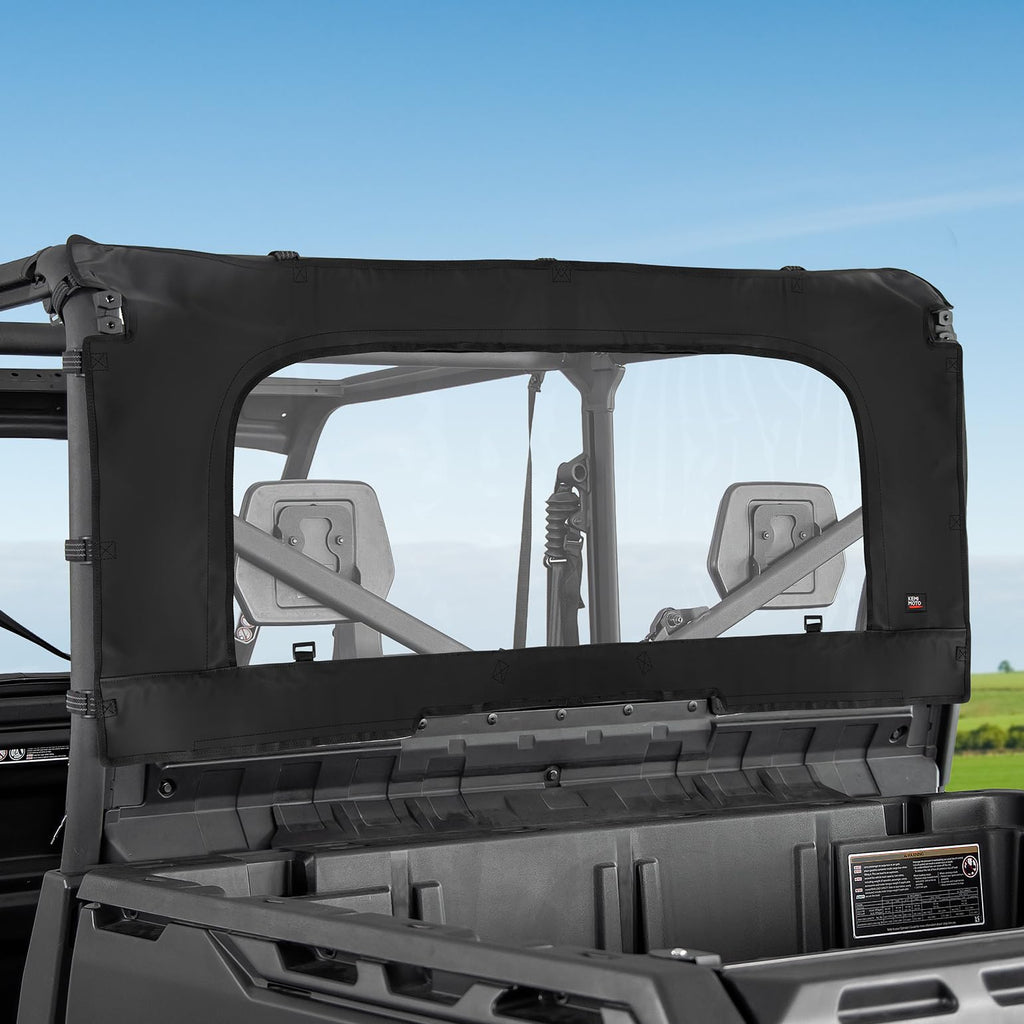 Soft Rear Windshield with Zipper for Can-Am Defender HD10|9|8|7|5 – fits Can-Am Defender HD10