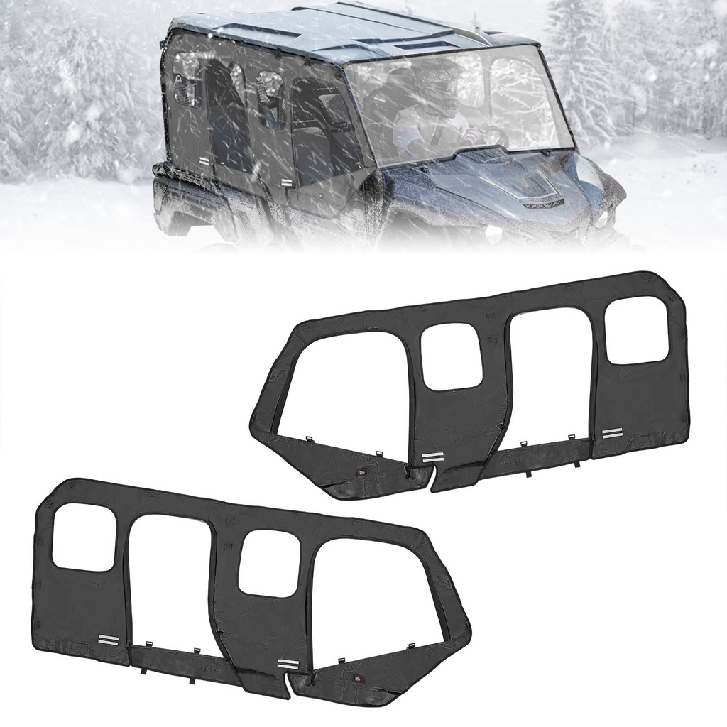 Soft Cab Enclosure Upper Doors for Yamaha Wolverine X4/SE 2018-2020 – fits Yamaha Wolverine X4 850