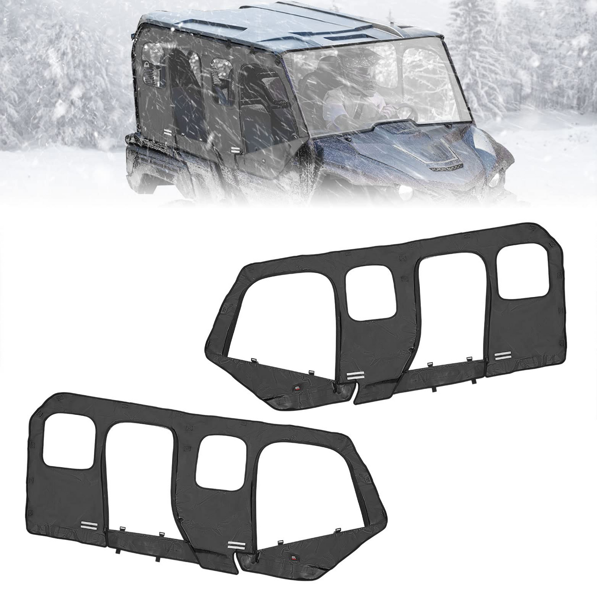 Soft Cab Enclosure Upper Doors for Yamaha Wolverine X4/SE 2018-2020 – fits Yamaha Wolverine X4 850