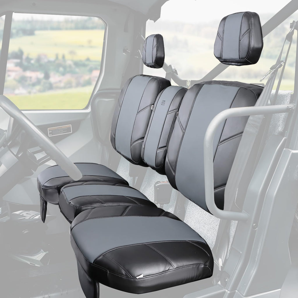 Split Bench Seat Covers Leather for Can Am Defender HD10|9|8|7