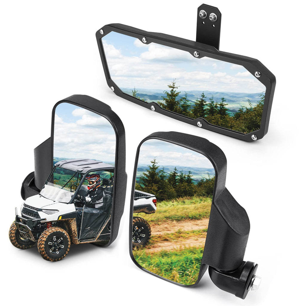 UTV Mirror Set for Ranger 500 570 900 1000 XP w/Pro-Fit tube cages – fits Polaris Ranger 500 (2017-2022)
