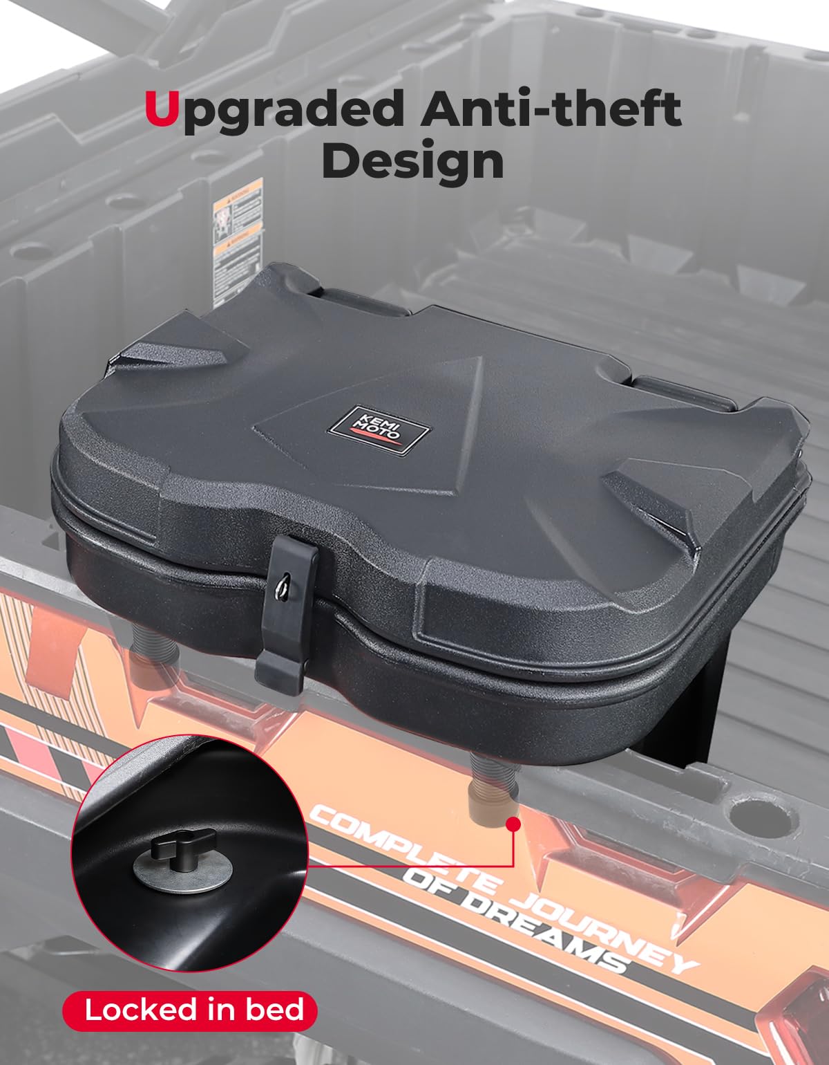 Upgrade Anti-Theft Bed Storage Box for Ranger 1000 XP 900 800 700 570 500 – fits Polaris Ranger XP 1000