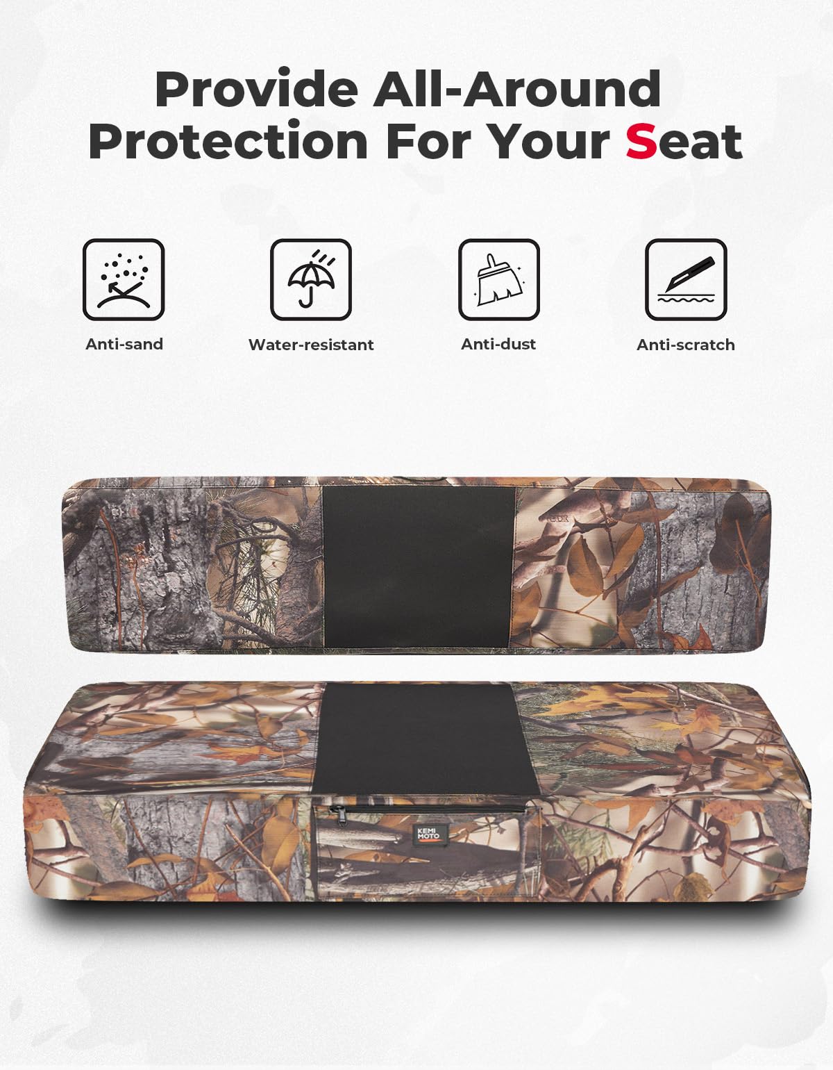 Camo Bench Seat Cover for Kawasaki Mule 610 600 600D