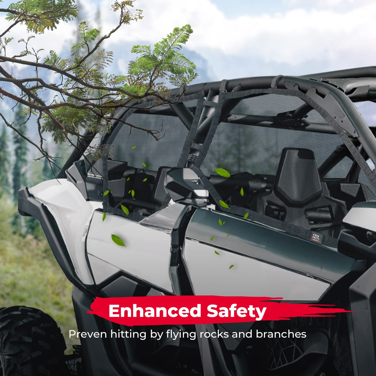 Window Nets Set of Four for Can-Am Maverick X3 MAX – fits Can-Am Maverick X3 MAX (view 2)