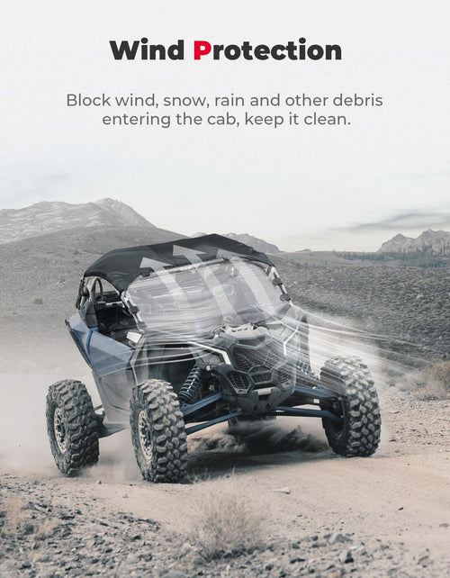 3-Piece PC Front Full Windshield for Can-Am Maverick X3/MAX – fits Can-Am Maverick X3 MAX