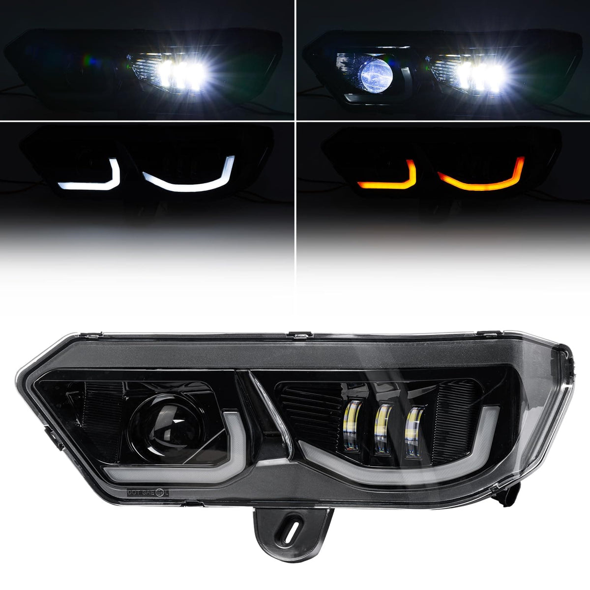 LED Headlights Assembly Kit for Can-Am Defender HD10|9|8|7|5