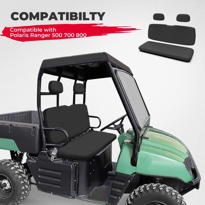 Seat Covers w/ Back Seat Cover for Polaris Ranger 500 700 800