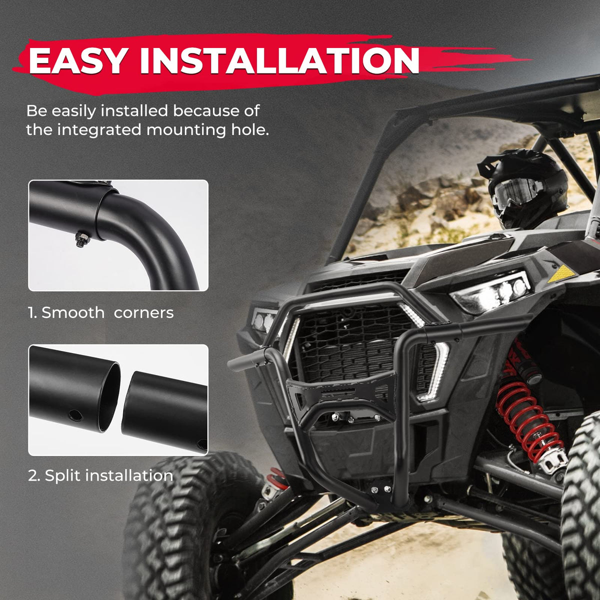 Front Bumper for Polaris RZR XP 1000 / Turbo (2019-2023) – fits Polaris RZR Trail S 1000