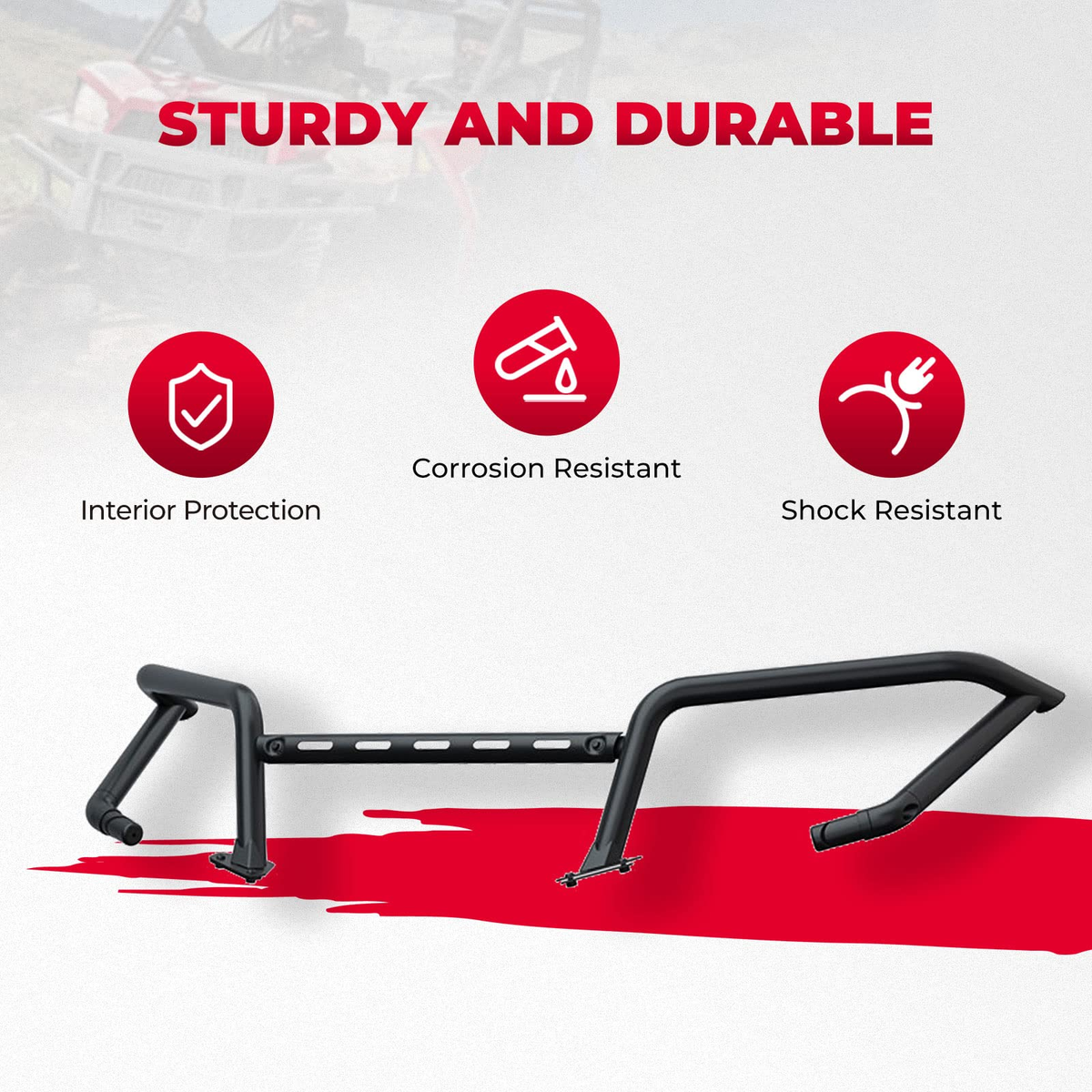 Front Bumper Upper Brush Guard for Polaris Ranger XP 1000 / Crew 2018-2024