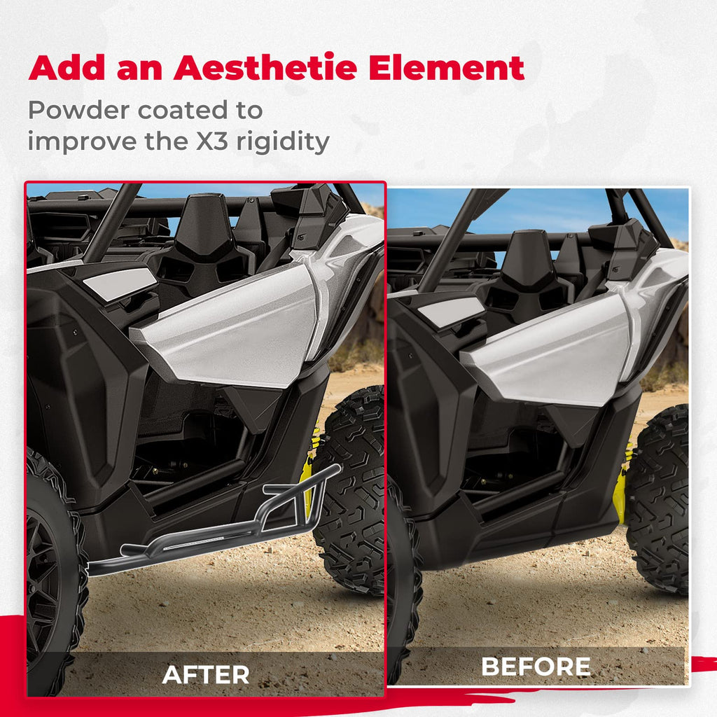 Nerf Bars Rock Sliders for Can-Am Maverick X3 2017-2026