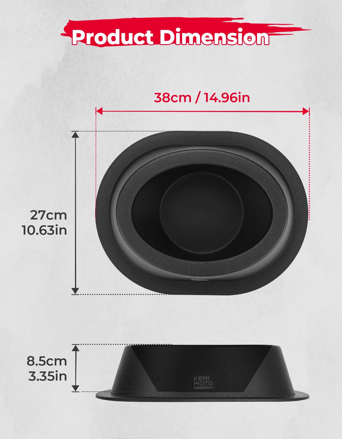 2PCS UTV Universial Speaker Pods for 6.5" Speakers